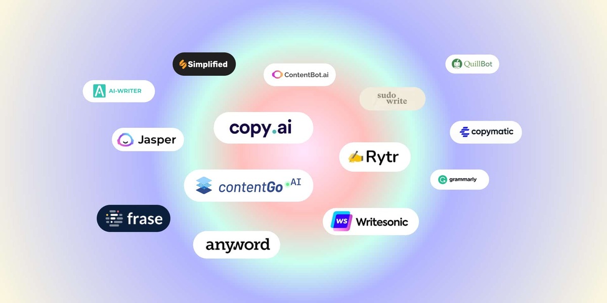 A circle showcasing various AI tools, symbolizing AI tools for content creation and digital innovation