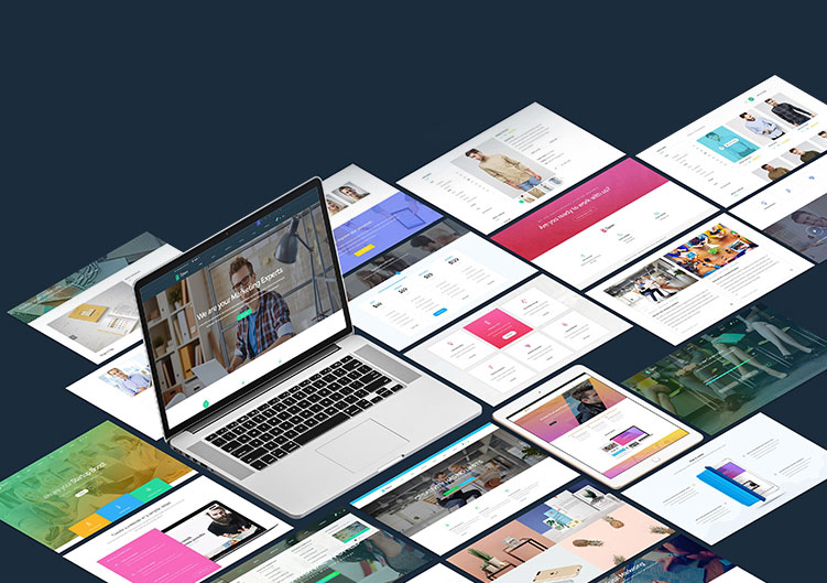 An Illustration of multiple websites in different platforms and devices