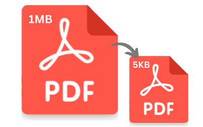 compressing PDFs from large file size to a smaller one