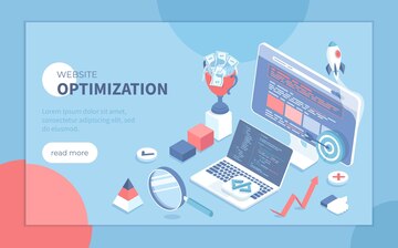 Illustration of website optimization