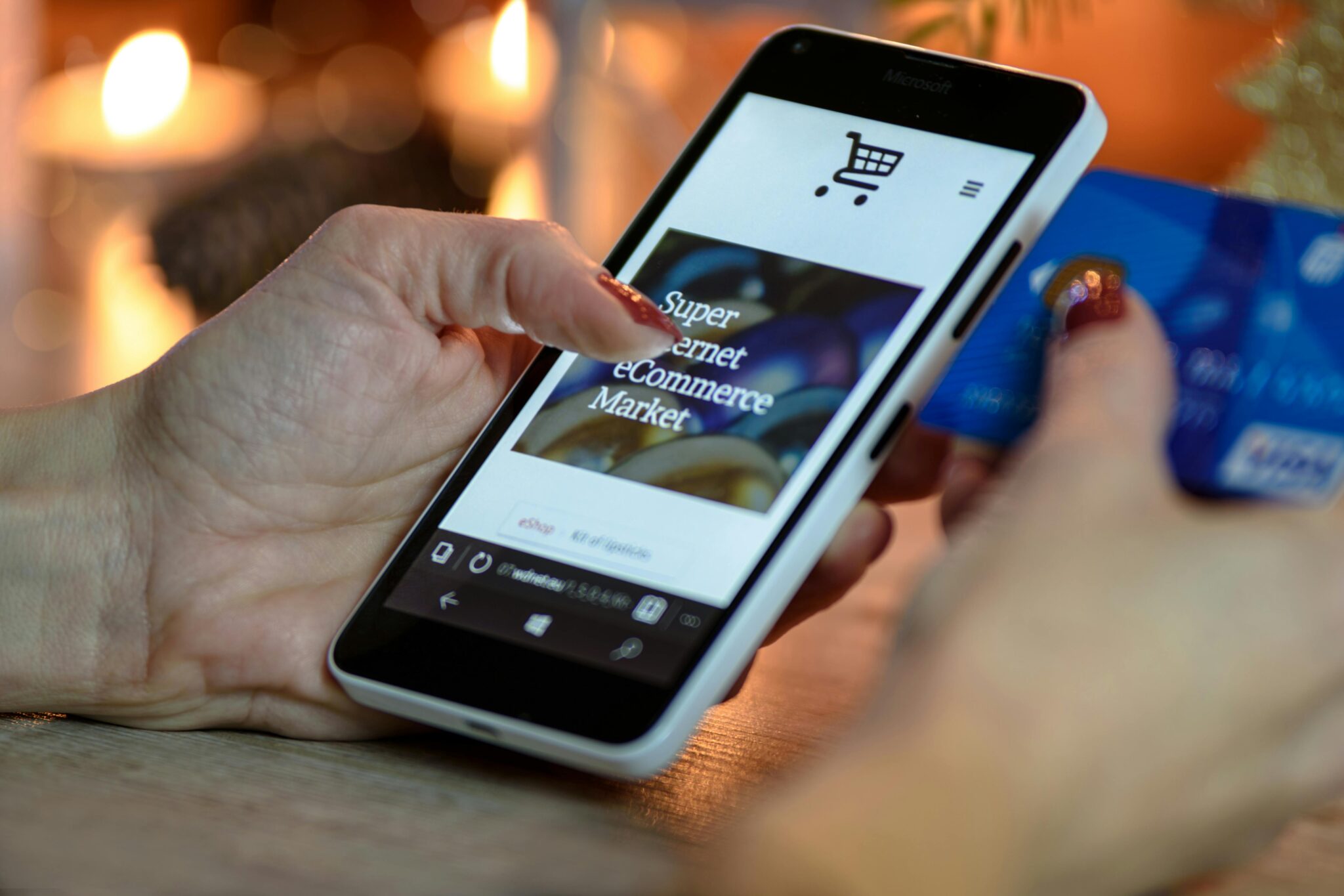 ECommerce Website accessing via mobile
