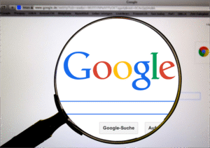 A visual representation of Google search engine optimization with quarterly SEO reports for clients highlighted
