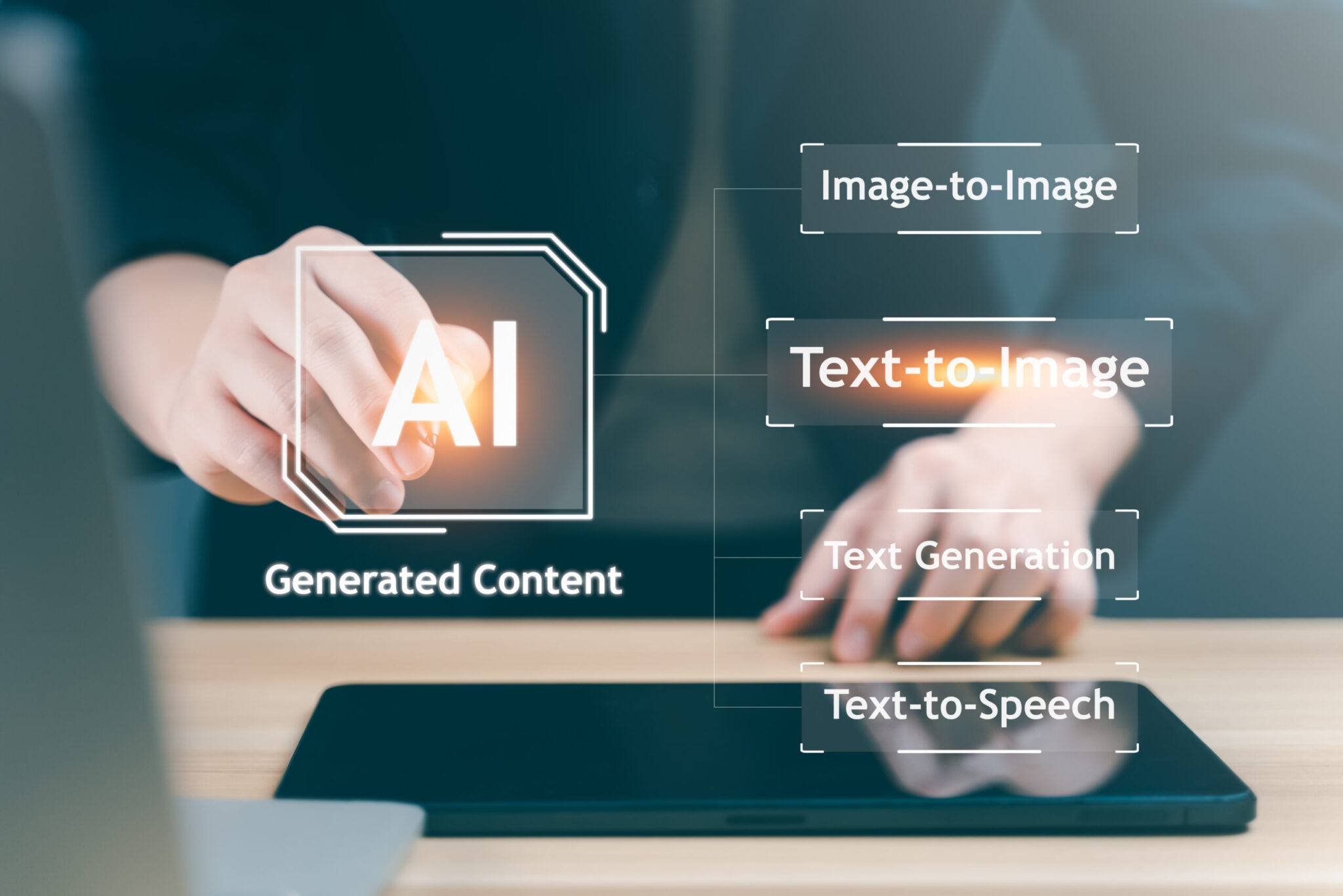 Illustration of AI Generated Content