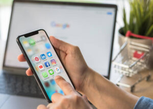 Social Media Icons on a Phone